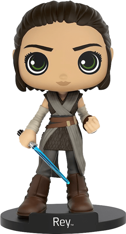 The Last Jedi Rey Wobbler - Funko Wobblers Star Wars (790x790), Png Download