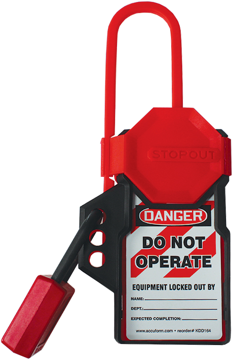 Zoom, Price, Buy - Accuform Kdh115 Stopout 5-1/4" X 3" Tag 'n Hang Hasp (800x800), Png Download