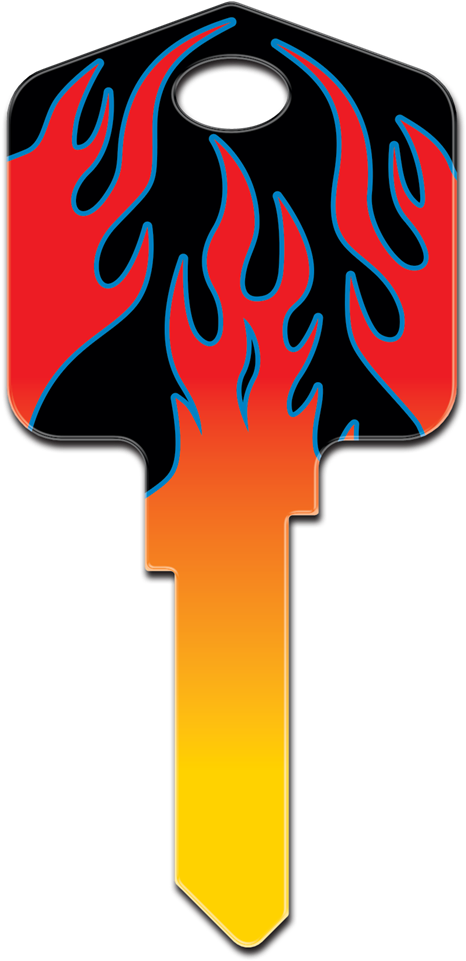 Kw - Flames - South Carolina (500x1000), Png Download