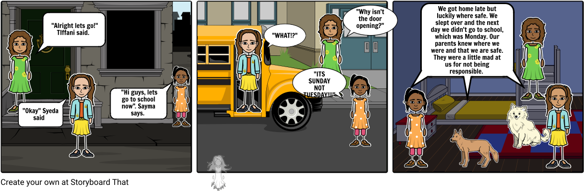"sunday School" By Tiffani Itwaru - Cartoon (1164x385), Png Download