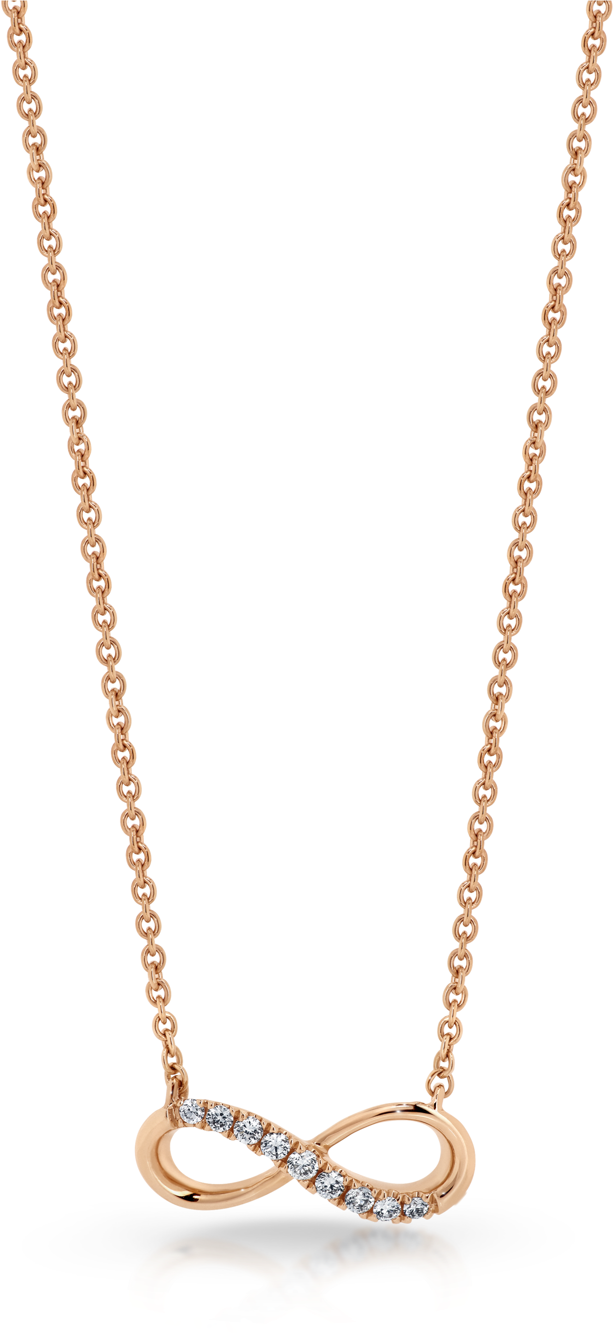 Diamond 'infinity' Necklace - Infinity Necklace (2048x2731), Png Download