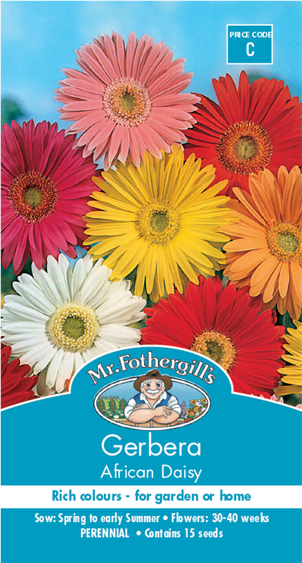 Download Mr Fothergill s Gerbera African Daisy Mixed Seeds Johnsons 