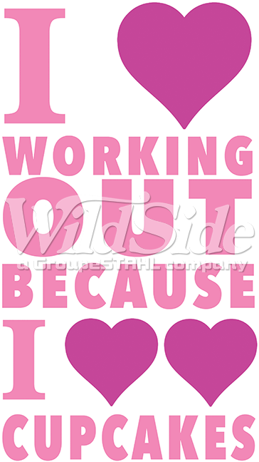 I Heart Working Out Because I Heart Heart Cupcakes - Heart (675x675), Png Download