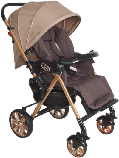 Beneto 2085 Gold Line Çift Yönlü Bebek Arabası - Beneto Bt-2050t Leone Aleminyum Travel Set Bebek Arabası (540x714), Png Download