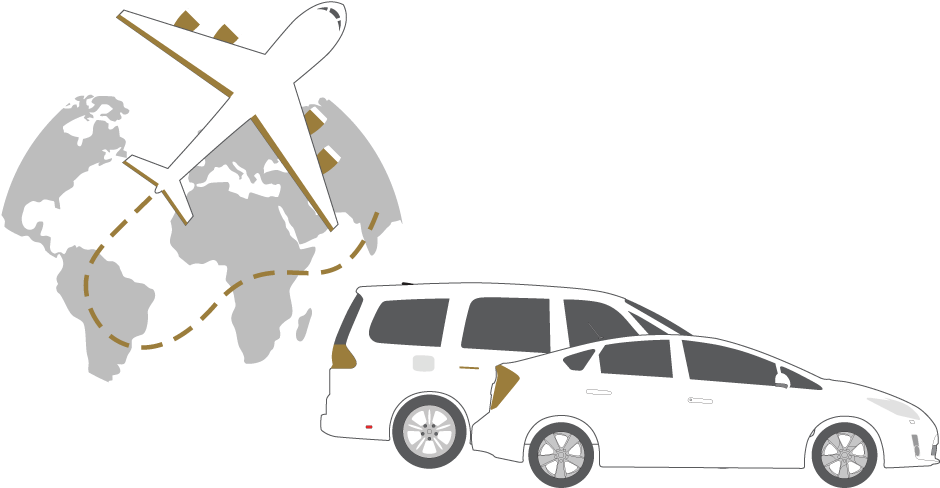 Gatwick Airport - World Map Wall Grey (952x533), Png Download