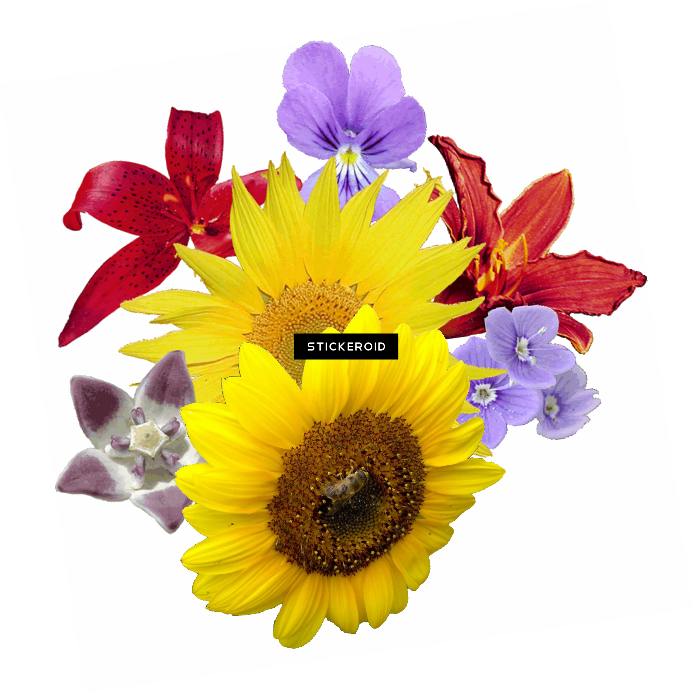 Yellow Flowers Bouquet - Flower Bouquet (2397x2398), Png Download