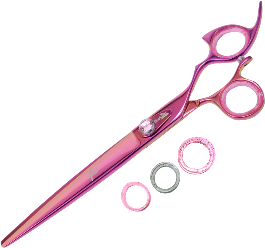 Non Swivel Straight Blade , Right Handed - Sharkfin Professional Line 6.25" Cutting Shear Pink (900x844), Png Download