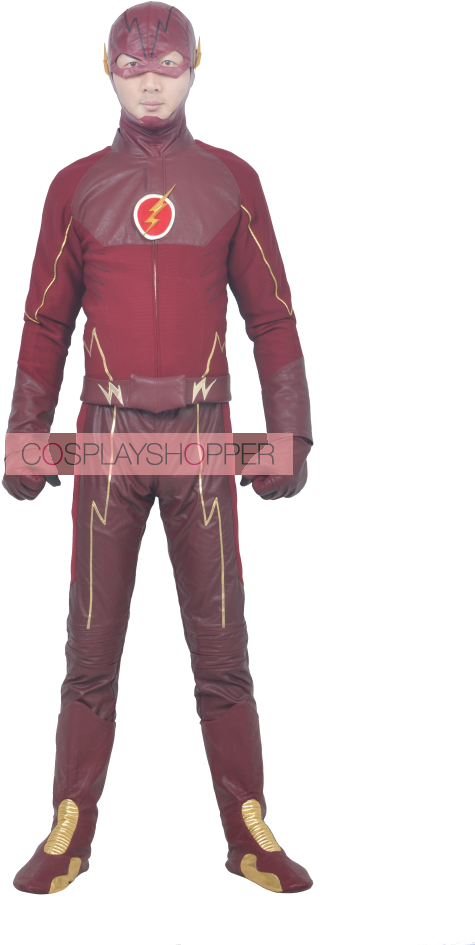 The Flash Cosplay Costume (650x981), Png Download