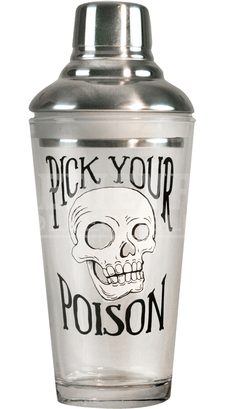 Pick Your Poison Cocktail Shaker - Cocktail Shaker Shaker Tattoos (850x850), Png Download