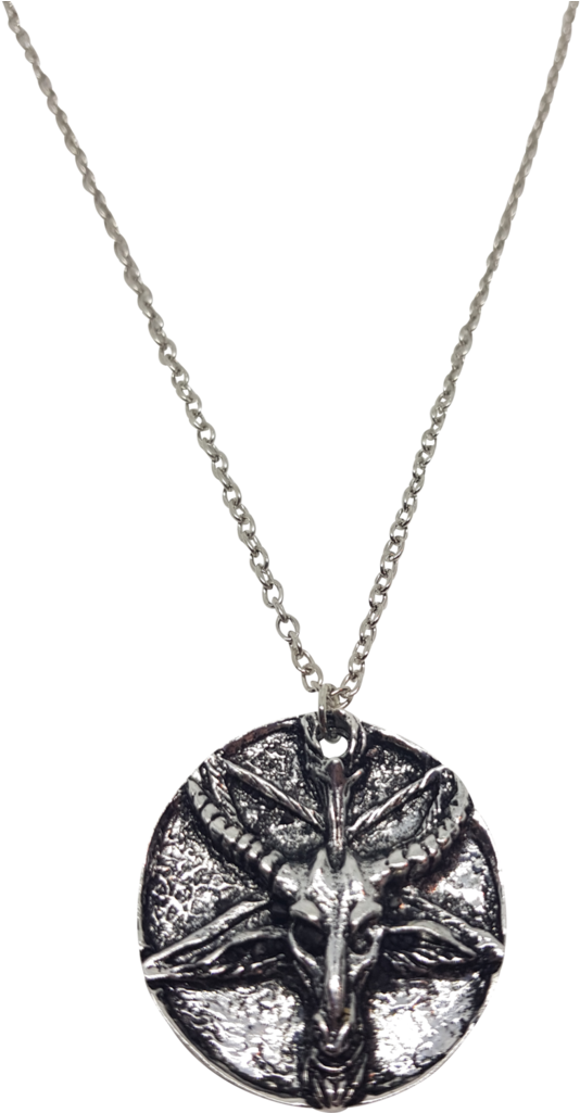 Baphomet Medallion Necklace - Locket (683x1024), Png Download