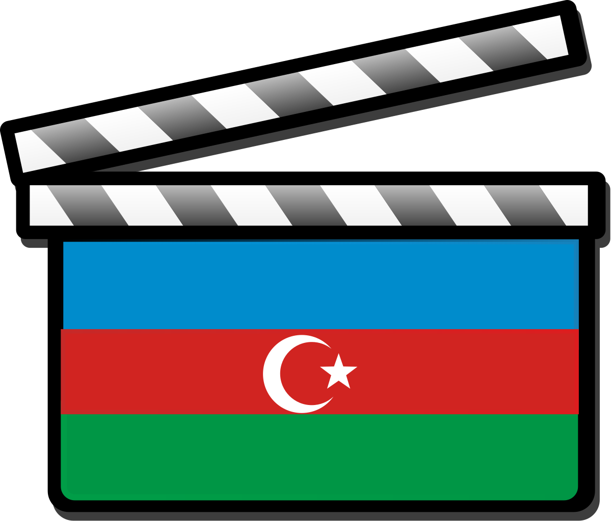 Azerbaijan Film Clapperboard - Film (1201x1024), Png Download