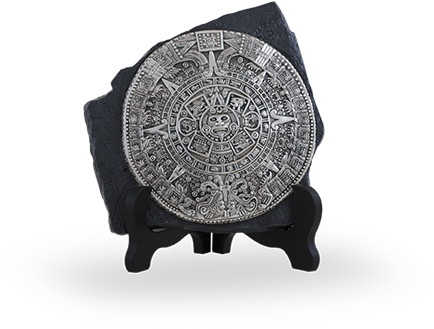 D'argenta Silver Aztec Calendar - Chair (600x600), Png Download