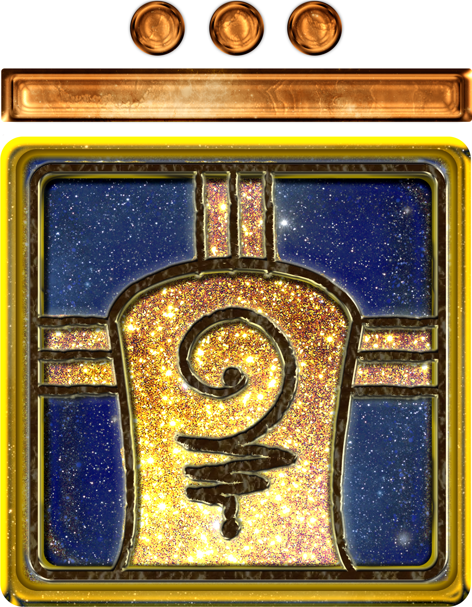 Yellow Galactic Warrior - Maya Calendar (2400x2400), Png Download