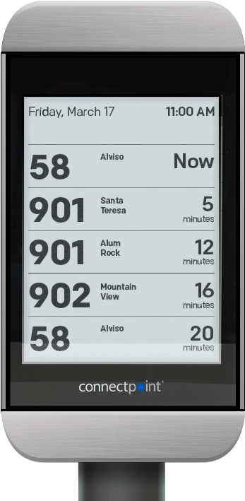 Solar Powered Digital Bus Stop Displaying Real Time - Bus Stop (504x708), Png Download