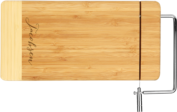 Script Last Name Cheese Slicing Board - Initial (600x600), Png Download