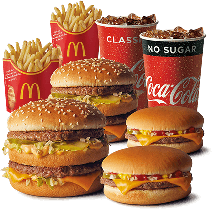 Grab A Mate And Share 2 Big Mac And 2 Cheeseburgers, - Mates Deal For 2 Mcdonalds (700x487), Png Download