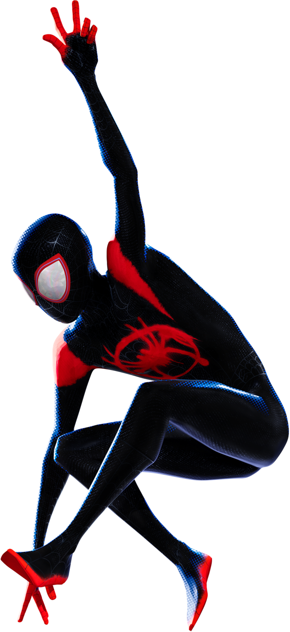 Miles Morales From Spider Man Into The Spider Verse - Spider Man New Generation (566x1230), Png Download