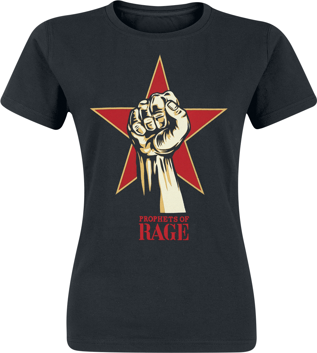 Null Power Fist Black T-shirt 363448 Iacwusr - Prophets Of Rage (vinyl) Lp (1096x1200), Png Download