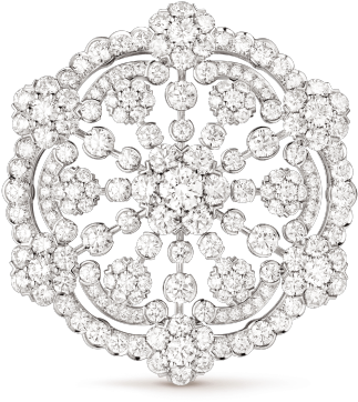 Snowflake Clip And Pendant - Van Cleef & Arpels (620x620), Png Download