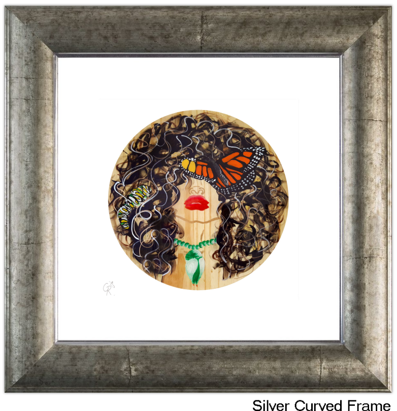 Monarch Silver Curved Frame - Picture Frame (864x864), Png Download