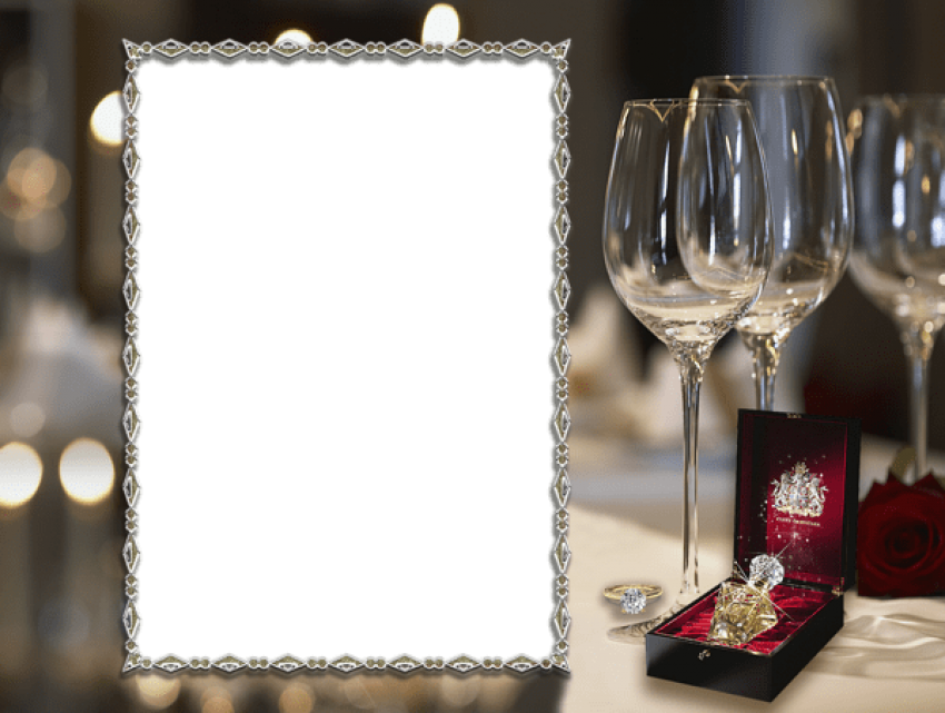Free Png Transparent Romantic Frame Png Images Transparent - Liqoo 3 Set Led Candles Lighting, Real Wax Tear Dripping (850x641), Png Download