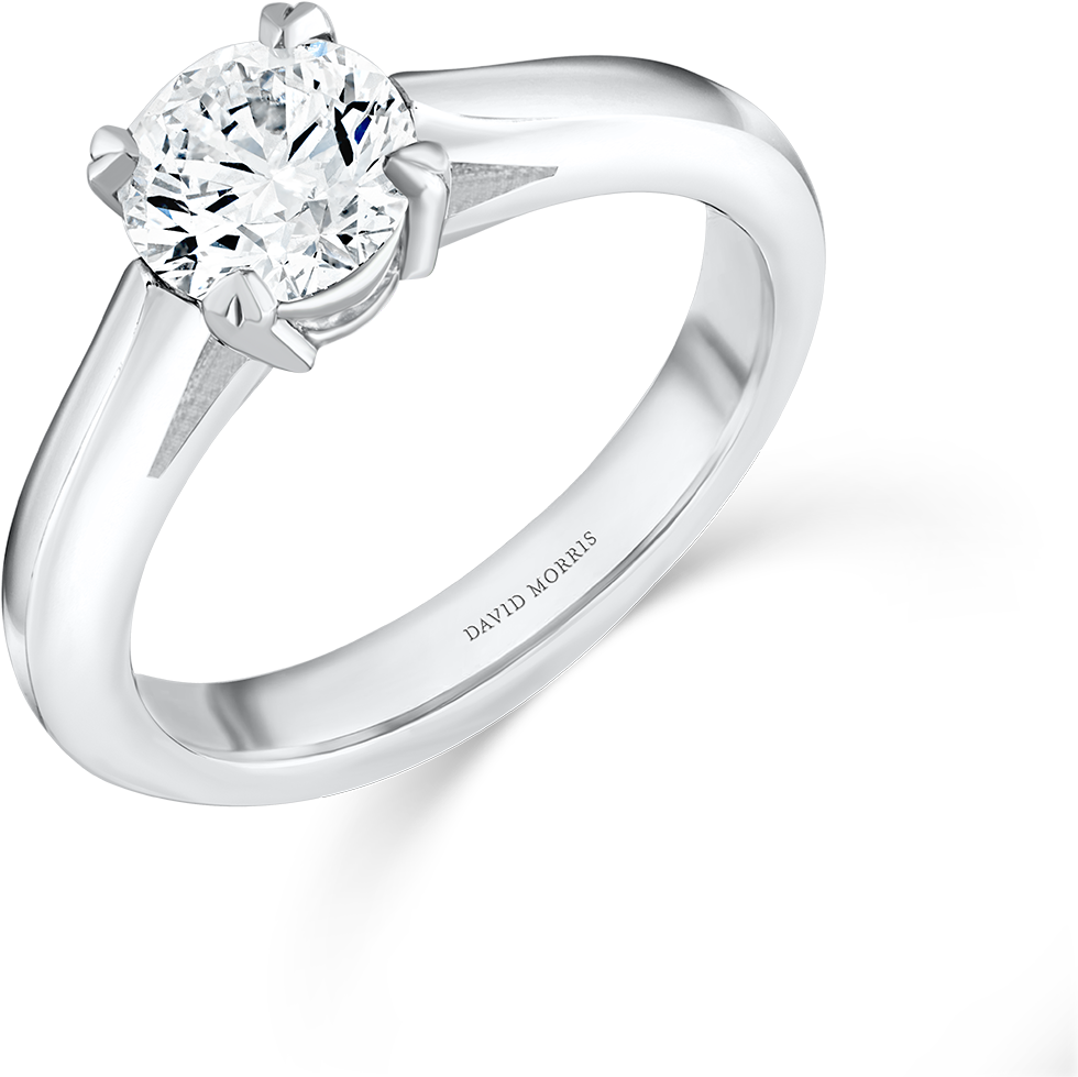 11 01 1806 Solitaire Engagement Ring (1699x1699), Png Download
