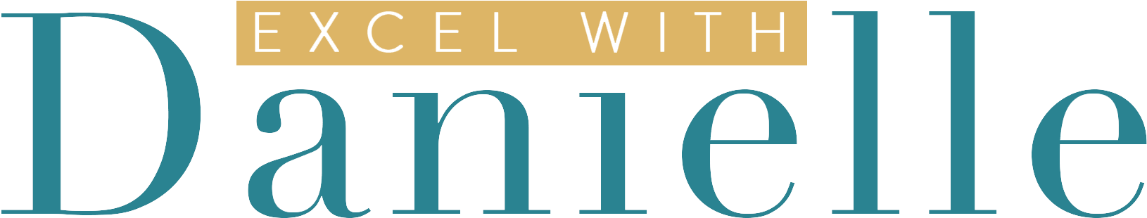 Excel With Danielle - Graphic Design (1798x489), Png Download