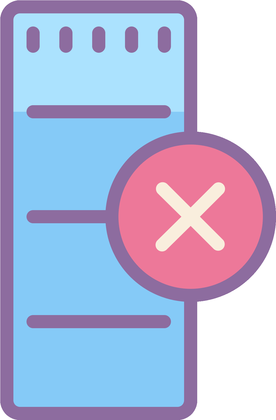 Delete Column Icon - Icon (1600x1600), Png Download