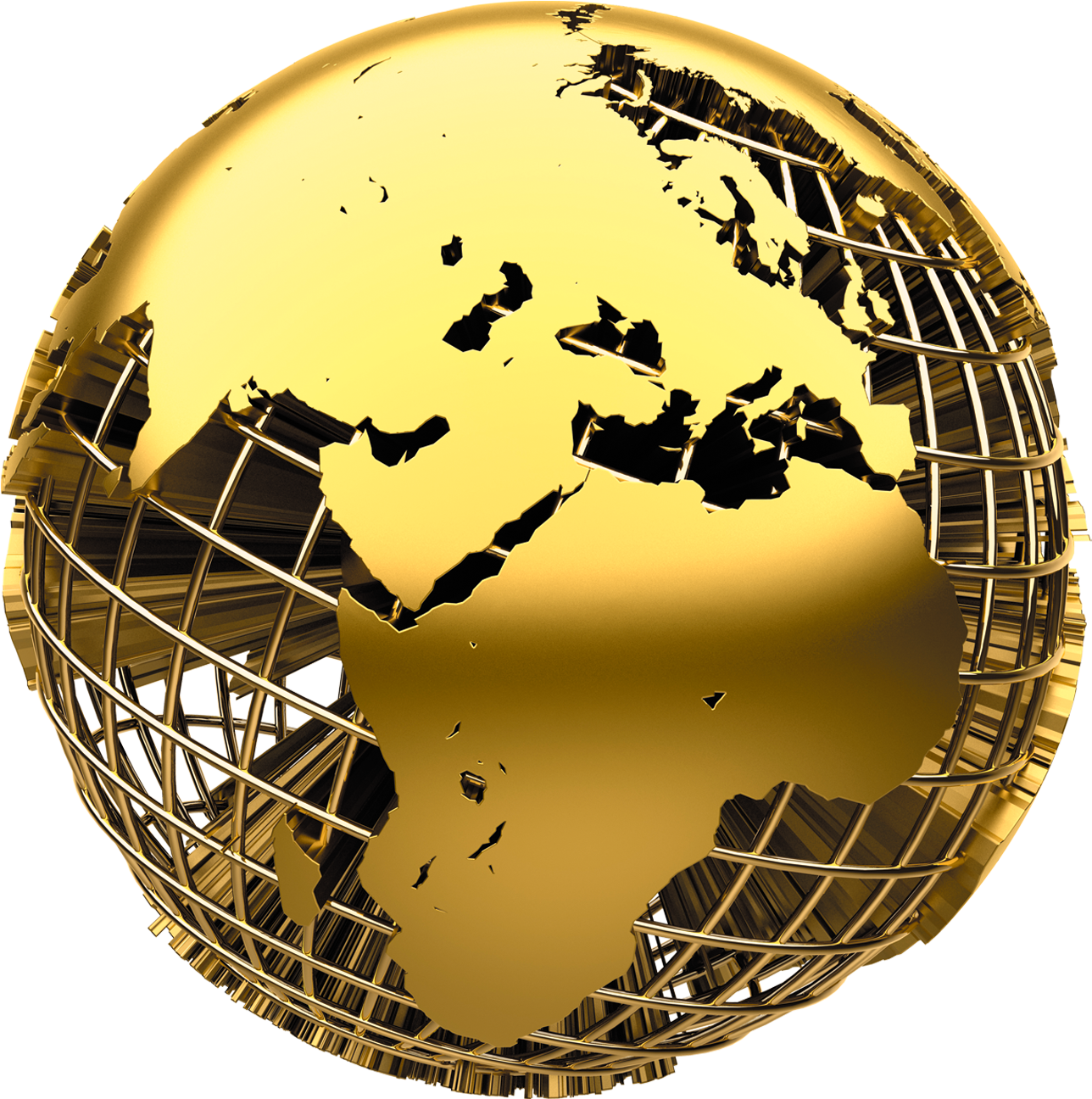 Import Clip Art Earth - World Gold Icon Png (1795x1295), Png Download