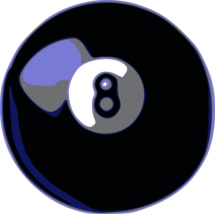 Magic 8 Ball Eight Ball Billiards Billiard Balls Pool - Billar 8 Png (752x750), Png Download