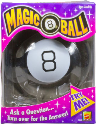 Magic 8 Ball - Mattel Magic 8 Ball (989x406), Png Download