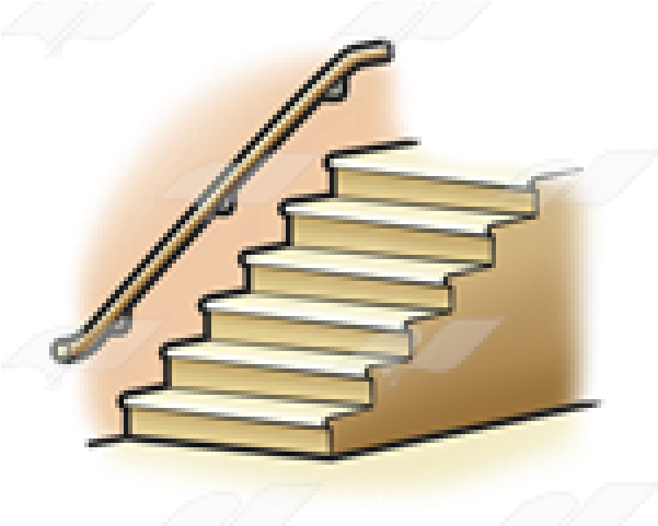Stairs With Railing Clipart (640x480), Png Download