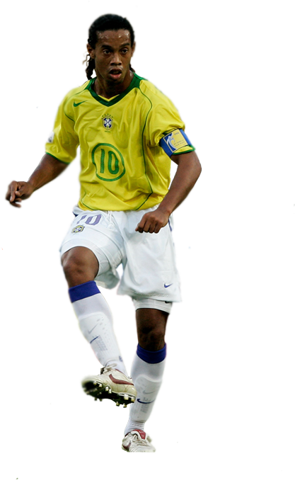 -ronaldinho Chest Stall - Soccer Player (445x700), Png Download