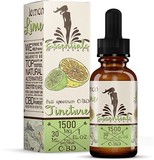 Lemon Lime Cbd Tincture Savage Essentials Savage Cbd - Hair Oil By Jb (611x590), Png Download