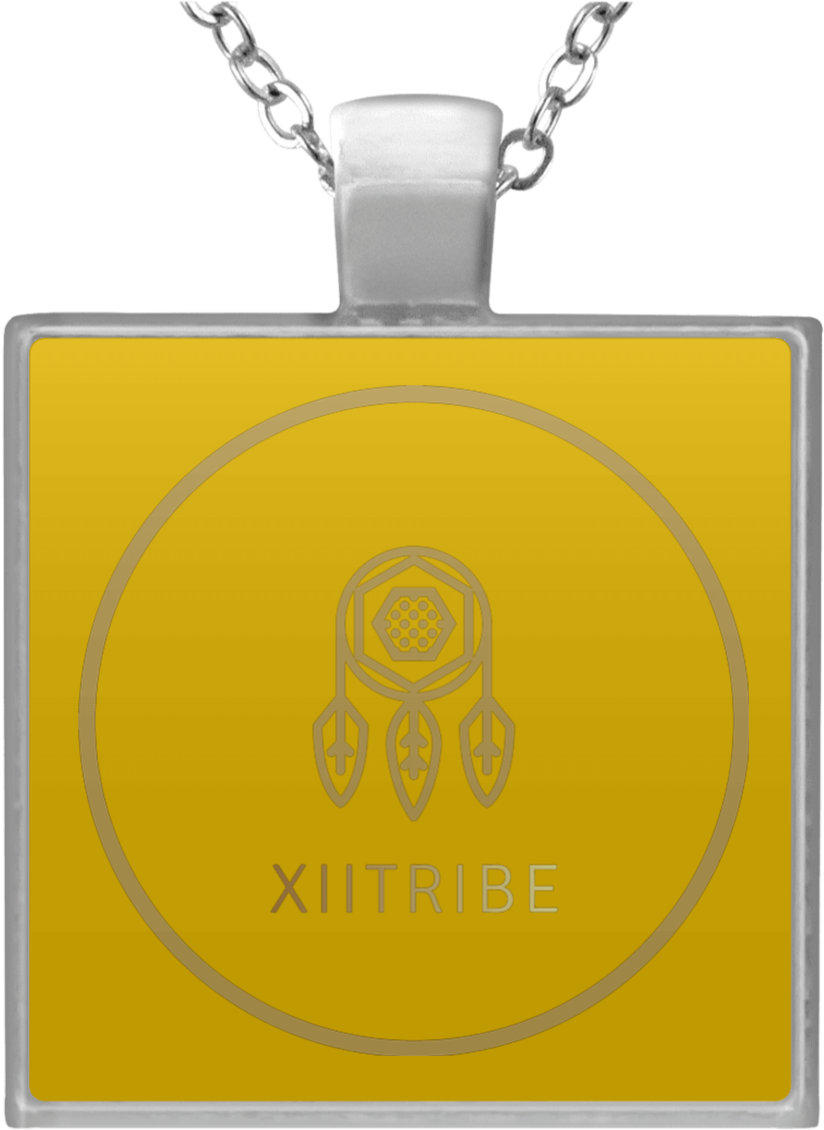 Gold Xiitribe Square Necklace - Necklace (1155x1155), Png Download