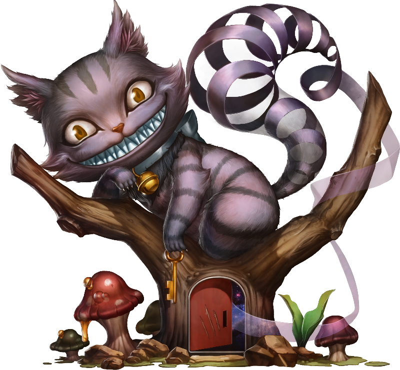 495 魔郡咧齒貓smiling Cheshire Cat - Cartoon (800x741), Png Download
