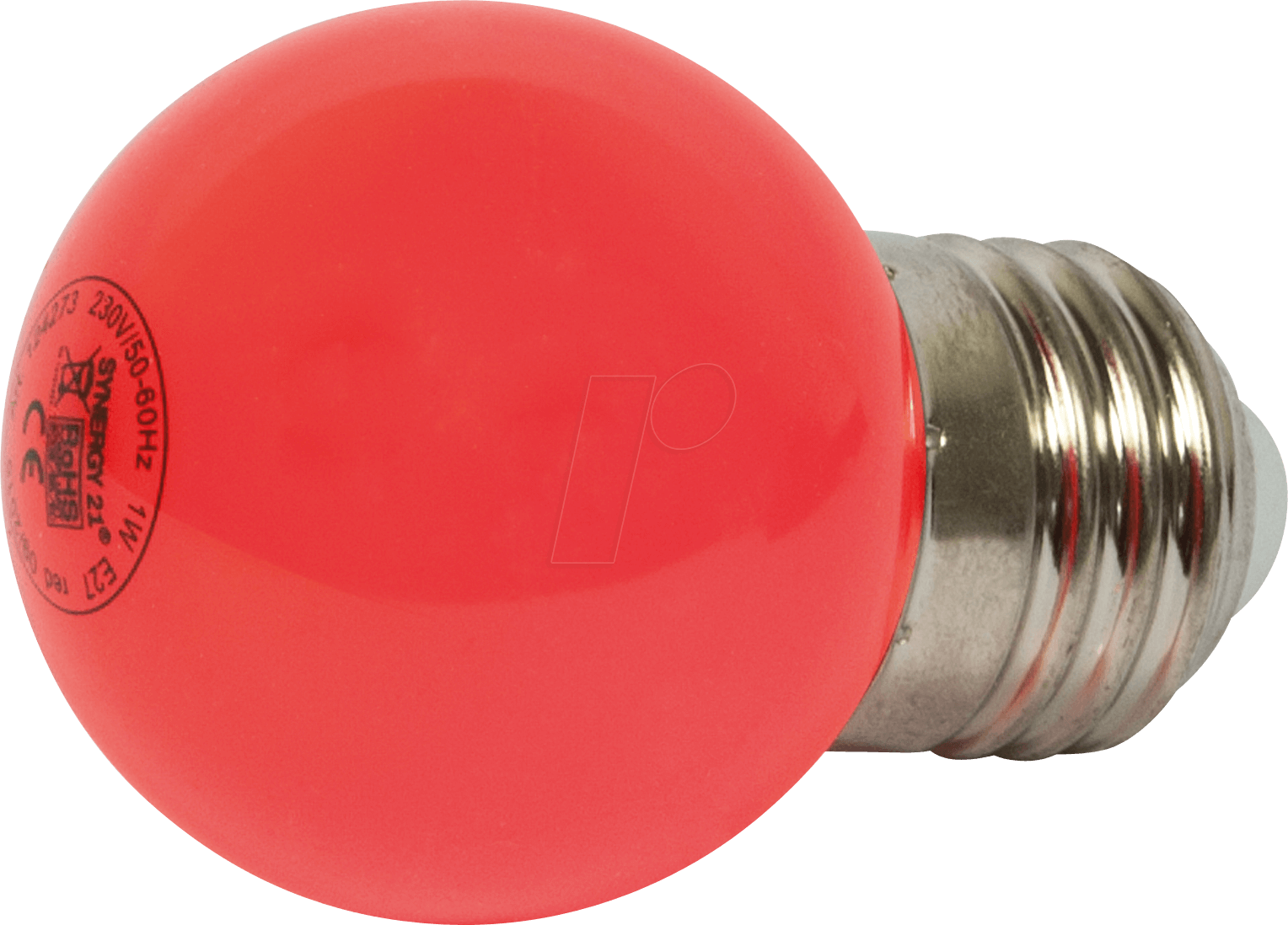 Led Lamp E27, 1 W, Red Synergy 21 S21 Led - Huber Lichttechnik Led Tropfenlampe E27 1w Rot (1528x1098), Png Download