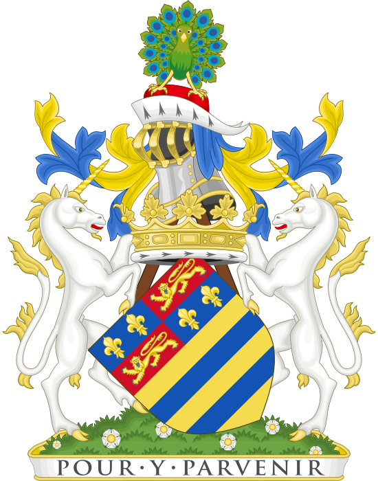 Coat Of Arms Of The Duke Of Rutland - Royal Coat Of Arms (550x700), Png Download