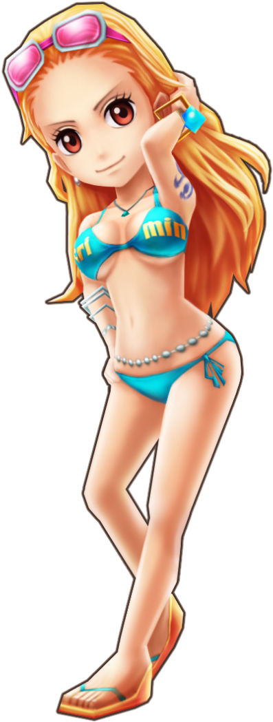 Nami Swimsuit Thousand Storm - Nami (438x1086), Png Download