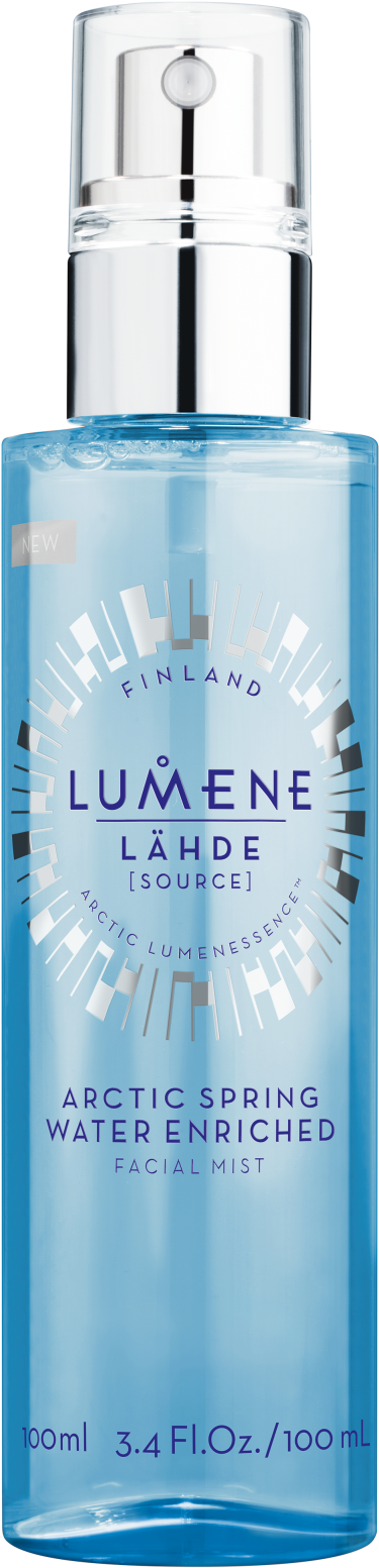 Lumene Lähde Pure Arctic Hydration Spring Water Mist - Lumene Valo Glow Refresh Hydrating Mist 100ml (400x1596), Png Download