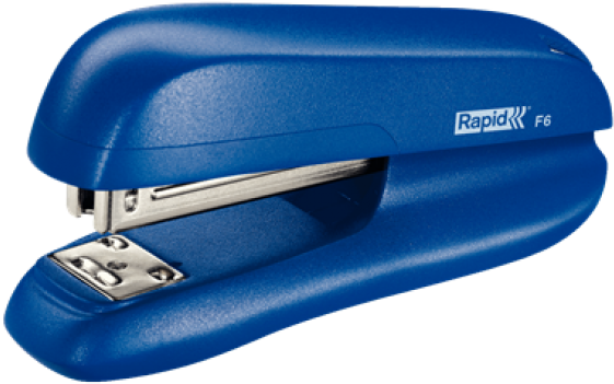 Stapler - Rf6 - Rapid Small Halfstrip Stapler F6 Blue (840x840), Png Download