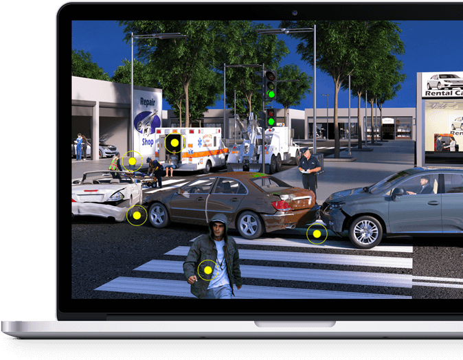 Clickable Coverage Laptop (750x528), Png Download