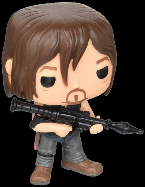 The Walking Dead - Funko Pop! Tv: Walking Dead - Daryl (rocket Launcher) (498x641), Png Download