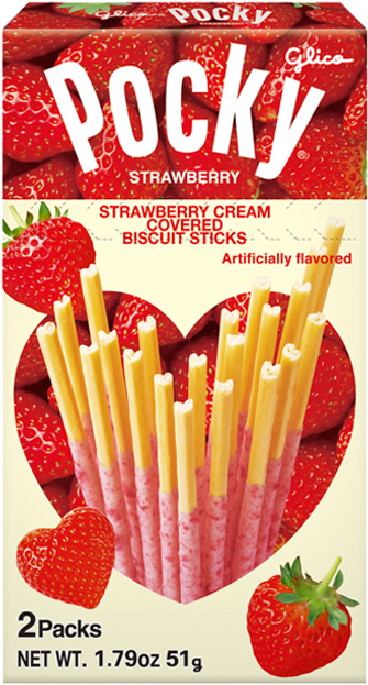 Pocky Tsubu Tsubu Strawberry (640x640), Png Download