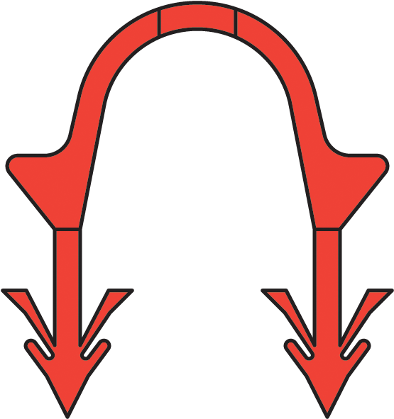 300× 1-1/2" Staples For Heatlink® Deluxe Staple Gun - Stapler (624x660), Png Download