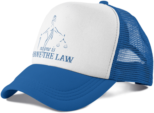 No One Is Above The Law - Trucker Cap Mockup Free (580x580), Png Download