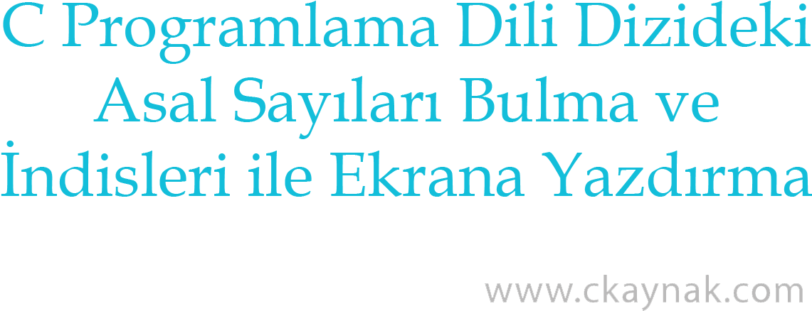 C Programlama Dili Dizideki Asal Sayıları Bulma - Printing (1184x747), Png Download