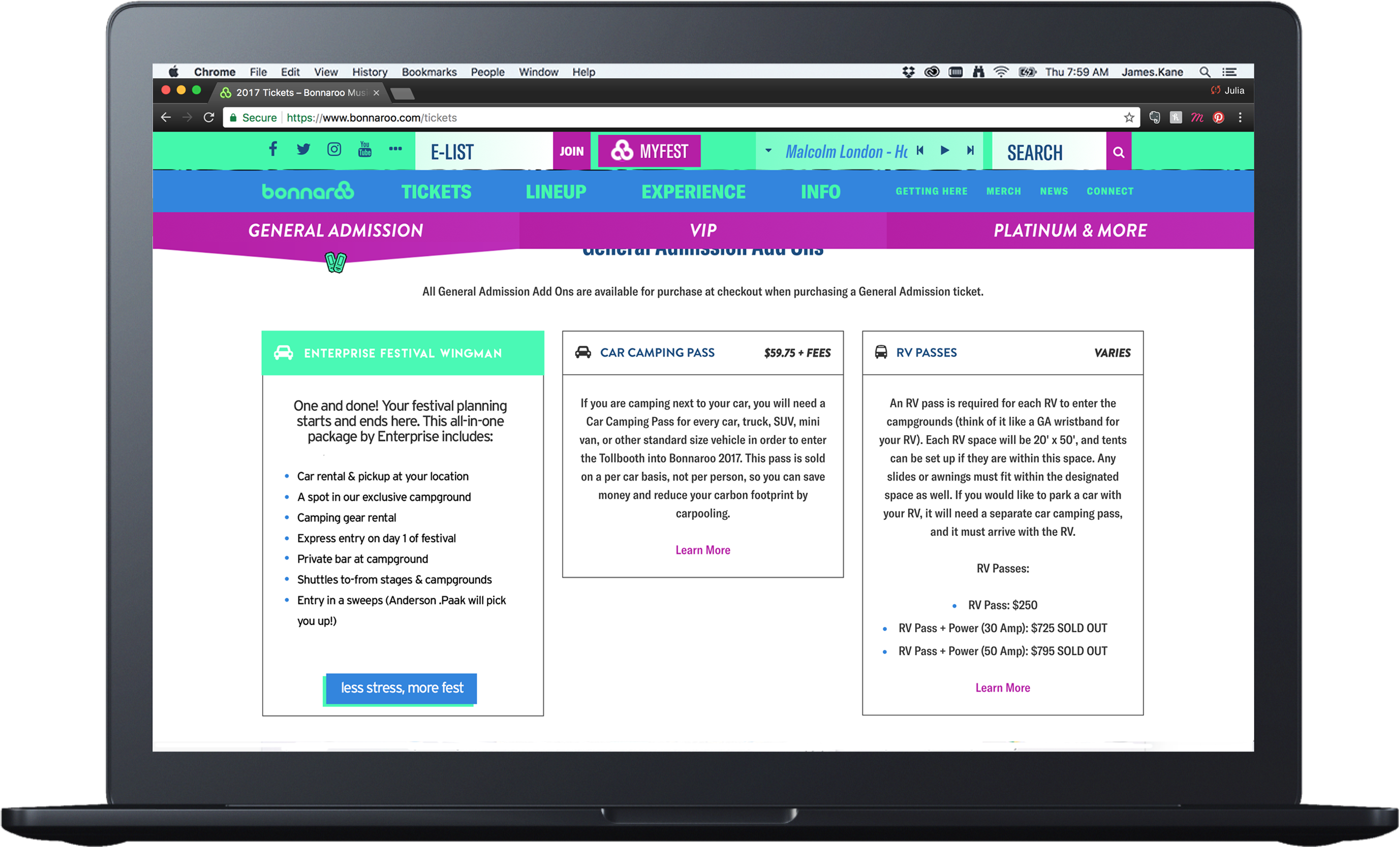So We Partnered With Enterprise To Create A Bonnaroo (2878x1734), Png Download