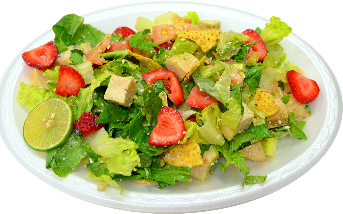 Chicken Strawberry Salad (1183x783), Png Download