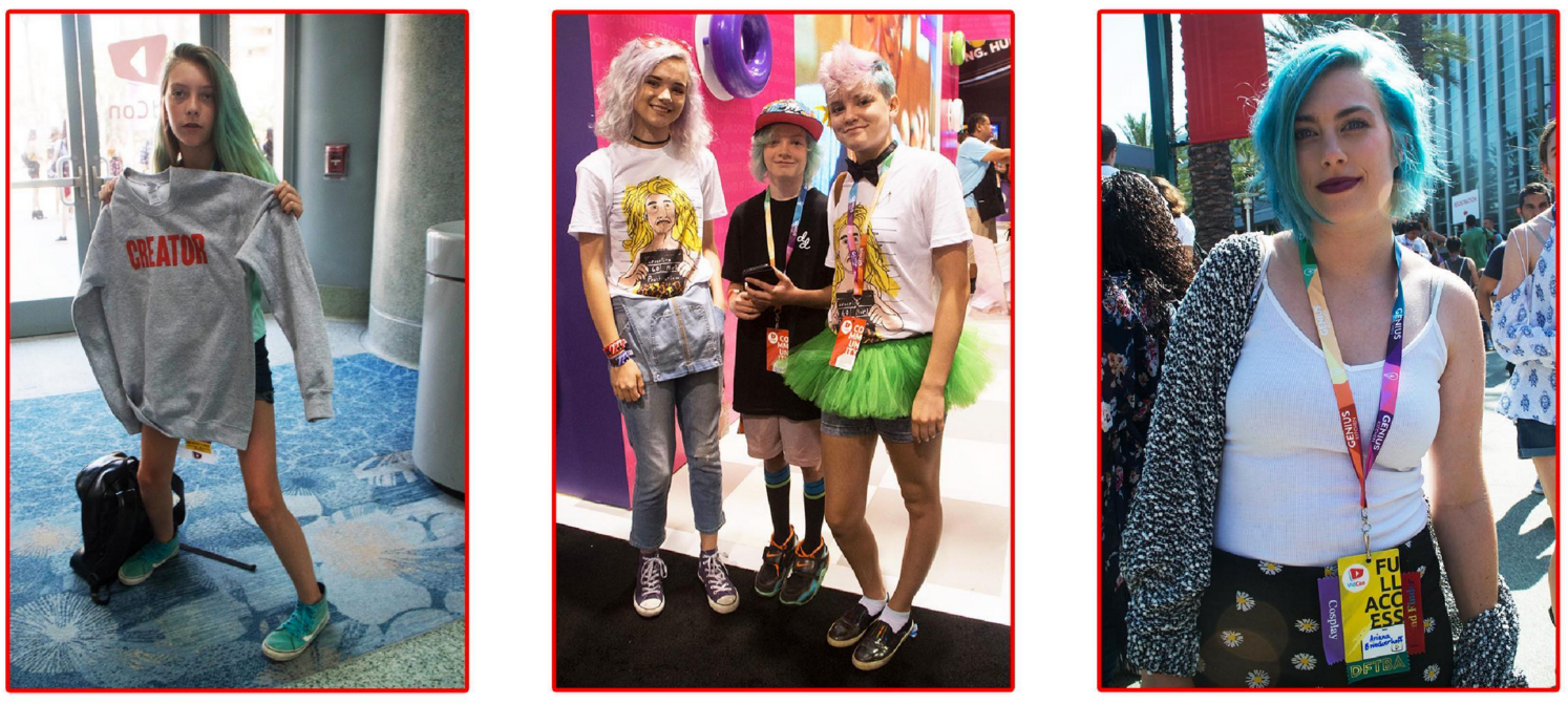 Looks From Vidcon 2017, Full Series Published At @vidcon - Girl (1600x682), Png Download